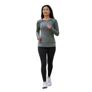 Lululemon Swiftly Tech Long‎ Sleeve Crew Gray Space Dye Size 8